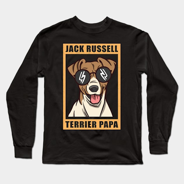 Jack Russell Terrier Dad Dog Owner Long Sleeve T-Shirt by Streetwear KKS